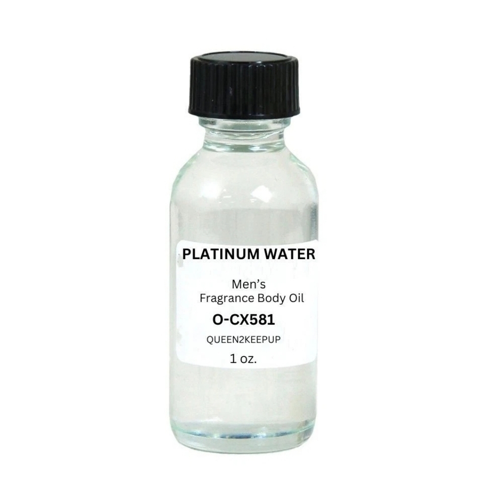 Platinum Water (Men) Body Oil 1 oz Fragrance All Natural Pure Uncut Scent